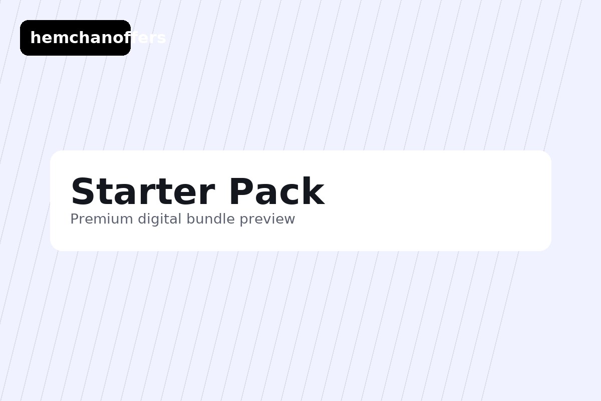 Starter Pack